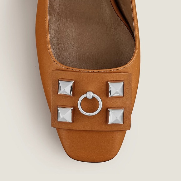 New! Hermes Ballet Flat in Tan size 38.5 - Picture 1 of 4